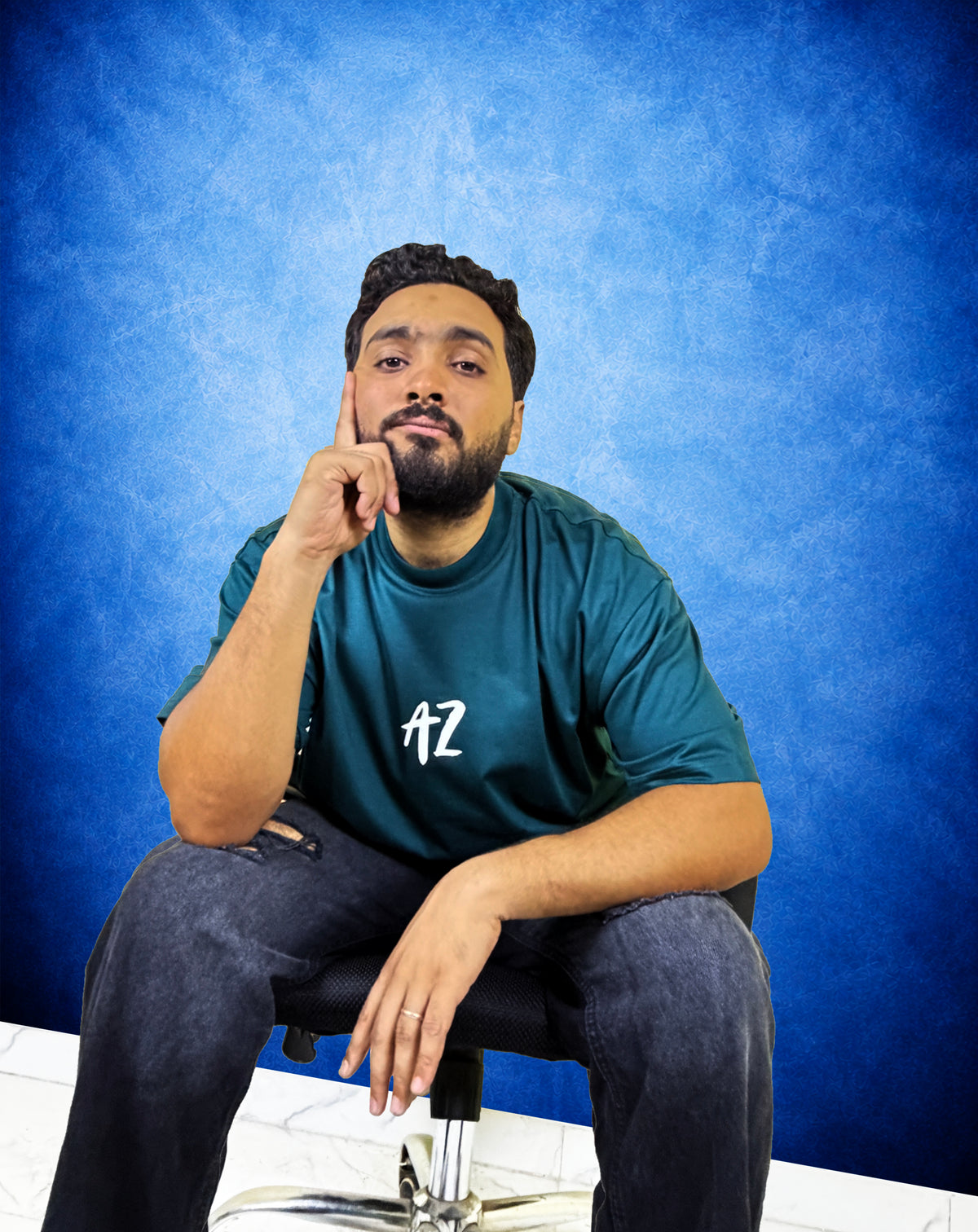 AZ | Oversized T-shirt Petrol Green